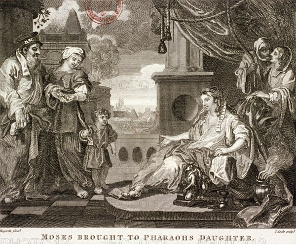 'Moses brought to Pharaohs daughter', 1809. Artist: Thomas Cook