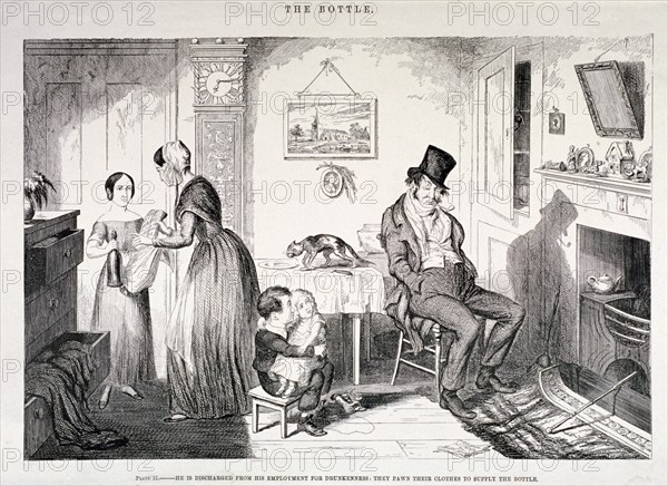 'The Bottle', 1847. Artist: George Cruikshank