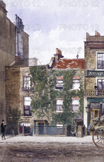 View of the residence of Joseph Mallord William Turner, Cheyne Walk, Chelsea, London, 1882. Artist: Unknown