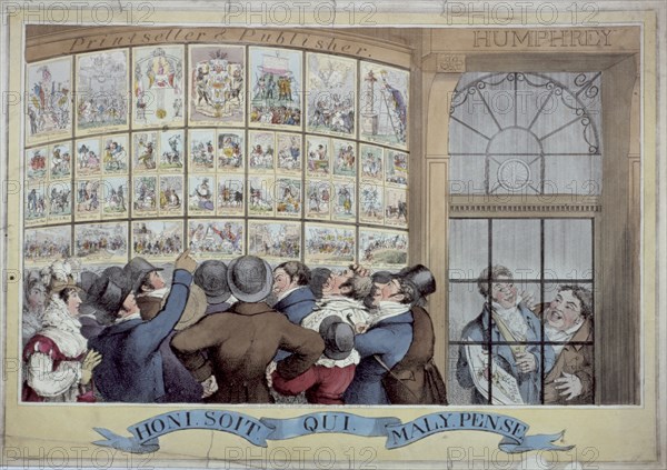 'Honi soit qui mal y pense', 1821. Artist: Anon