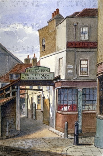 Bell Tavern, Addle Hill, London, 1868. Artist: JT Wilson