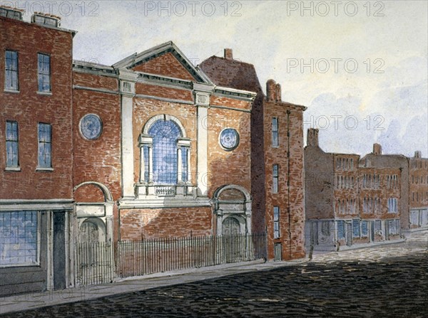 Church of St Alfege, London Wall, London, c1814. Artist: William Pearson