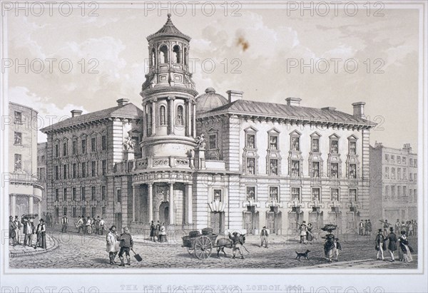 View of the New Coal Exchange in Lower Thames Street, City of London, 1849. Artist: Anon