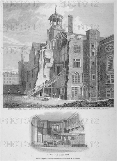 Bridewell, City of London, 1815. Artist: Bartholomew Howlett