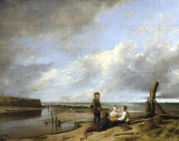 'Shrimp boys at Cromer', 1815. Artist: William Collins