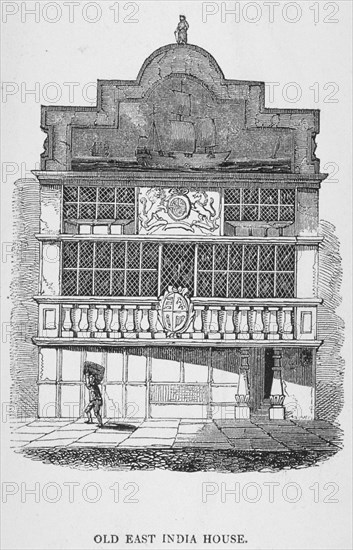 East India House, Leadenhall Street, City of London, 1700. Artist: Anon