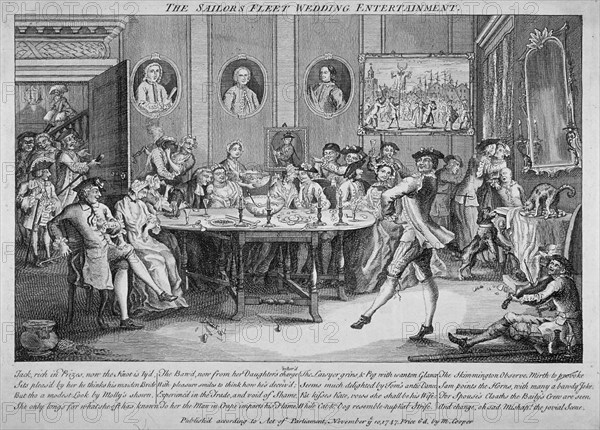 'The Sailor's Fleet Wedding Entertainment', 1747. Artist: Anon