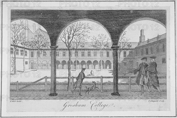 Gresham College, City of London, 1766. Artist: Anon