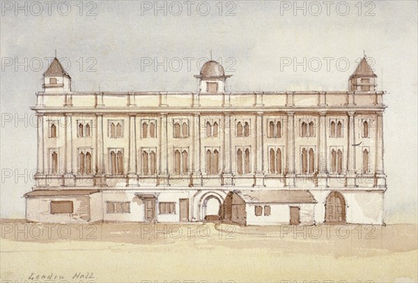 Leadenhall, City of London, 1850. Artist: Thomas Colman Dibdin