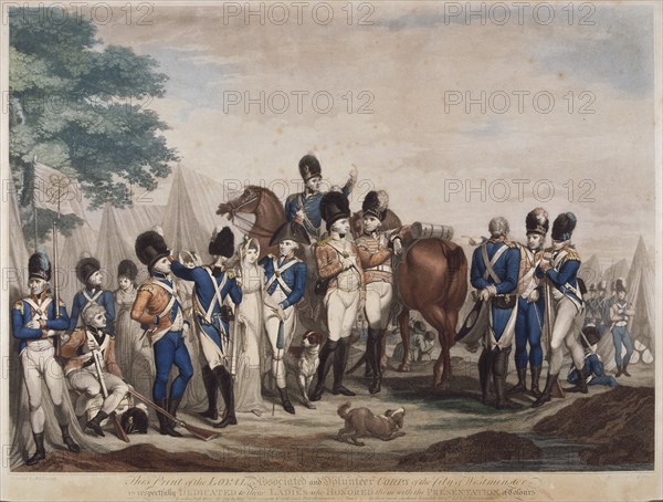 Soldiers of the Loyal Associated and Volunteer Corps of the City of Westminster, 1799. Artist: M Place