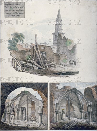 St Martin's le Grand, City of London, 1817. Artist: Robert Blemmell Schnebbelie