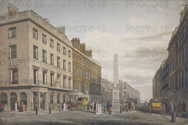 New Bridge Street, City of London, 1809. Artist: William James Bennett