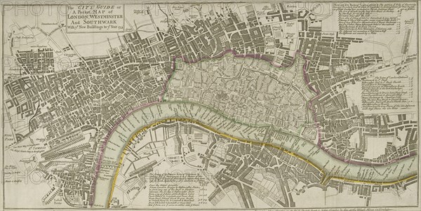 Map of London, 1753. Artist: Anon