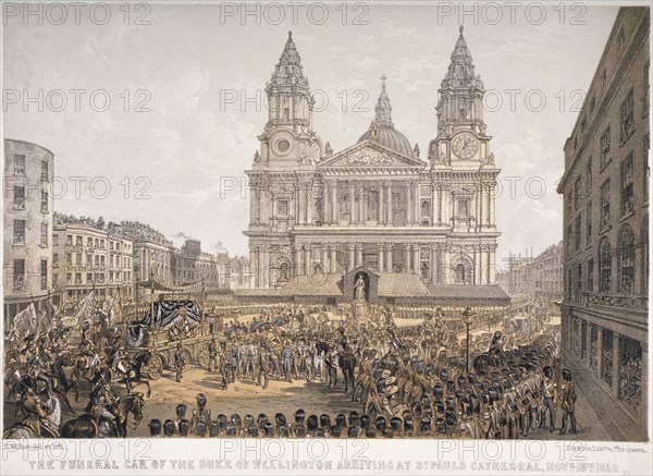 Funeral of the Duke of Wellington, St Paul's Cathedral, City of London, 18 November, 1852. Artist: Day & Son