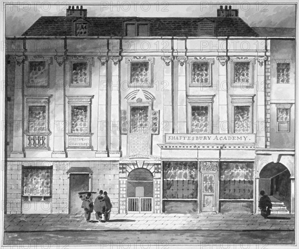 Shaftesbury House, Aldersgate Street, City of London, 1800. Artist: John King