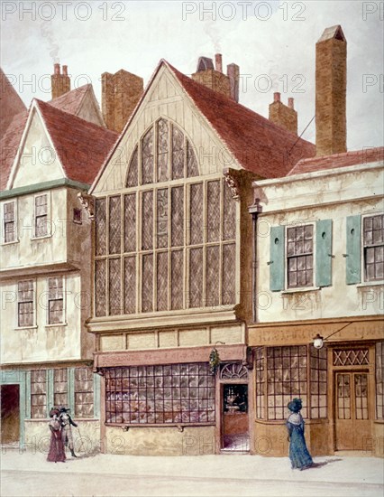 View of Trinity Hall, Aldersgate Street, City of London, 1780. Artist: JT Wilson