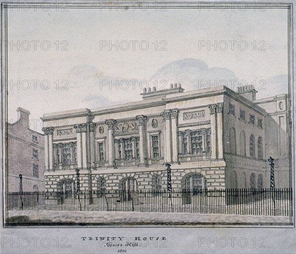 Trinity House, Trinity Square, City of London, 1810. Artist: Anon