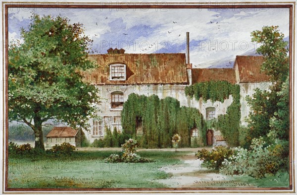 View of Sandford Manor House, Waterford Road, Chelsea, 1869. Artist: Waldo Sargeant