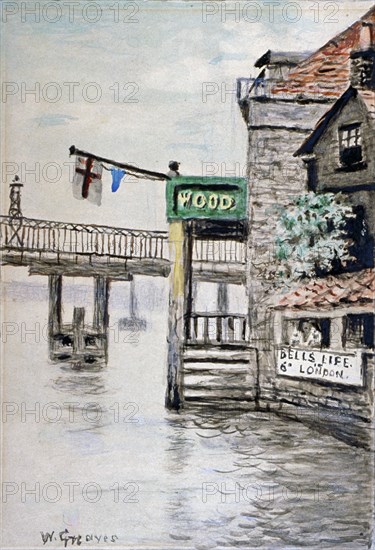 View of the Adam and Eve Inn, Chelsea, London, c1900. Artist: Walter Greaves