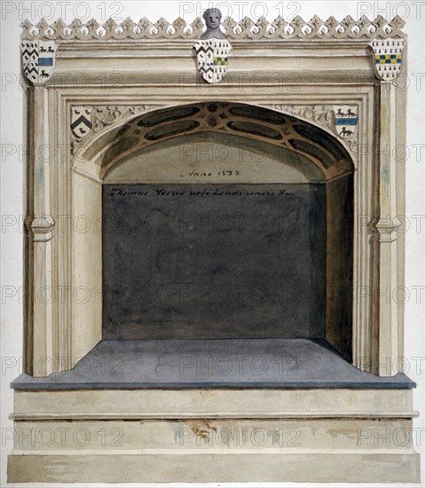 Tomb of Sir Thomas More in Chelsea Old Church, London, c1800. Artist: Anon