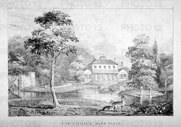 View of the pavilion, Hans Place, Chelsea, London. Artist: Anon