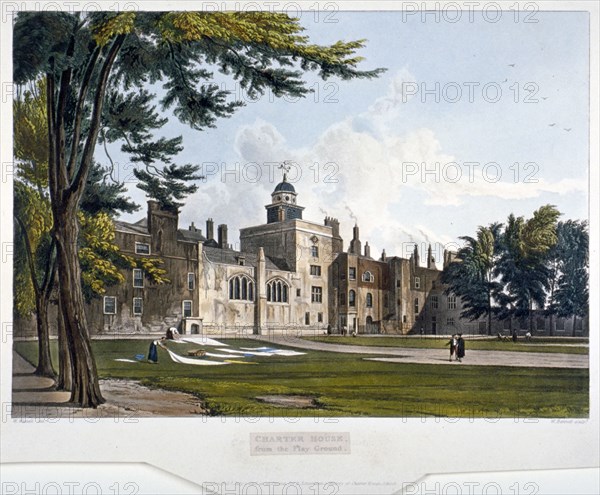 Charterhouse, Finsbury, London, 1816. Artist: William James Bennett