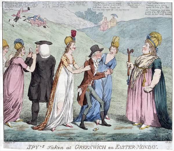 Spy's Taken at Greenwich', 1798. Artist: Anon