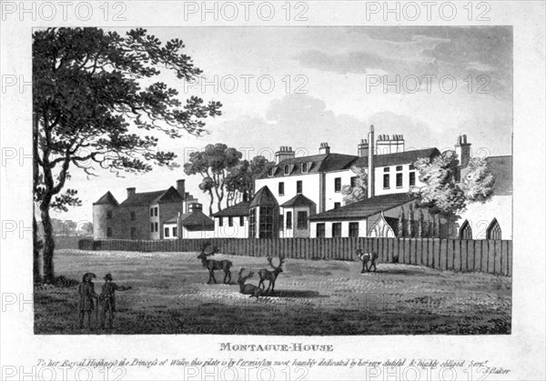 Montague House, Greenwich, London, c1800. Artist: Anon