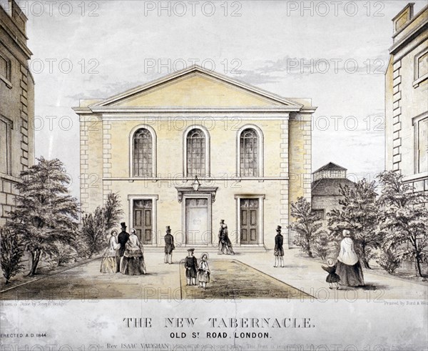 The Tabernacle, Old Street, Finsbury, London, c1850. Artist: Ford and West