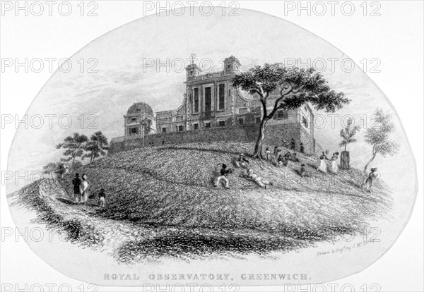 Royal Observatory, Greenwich, London, c1830. Artist: J McGahey