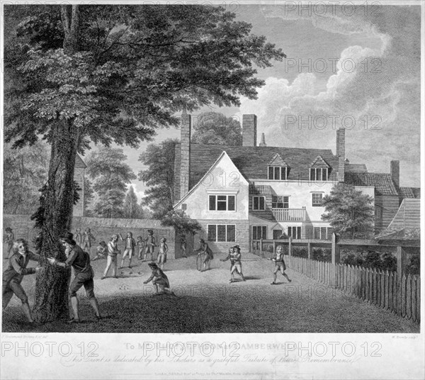 The Camberwell Free Grammar School, Camberwell, London, 1795. Artist: William Bromley