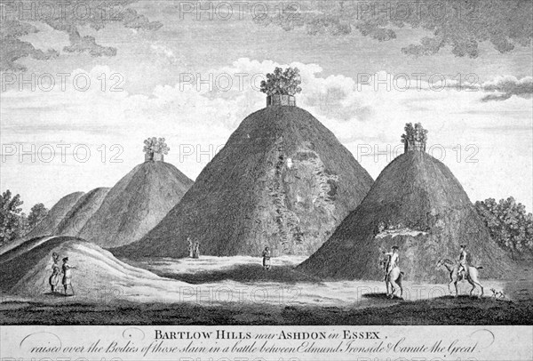 Bartlow Hills near Ashdon in Essex', c1780. Artist: Anon