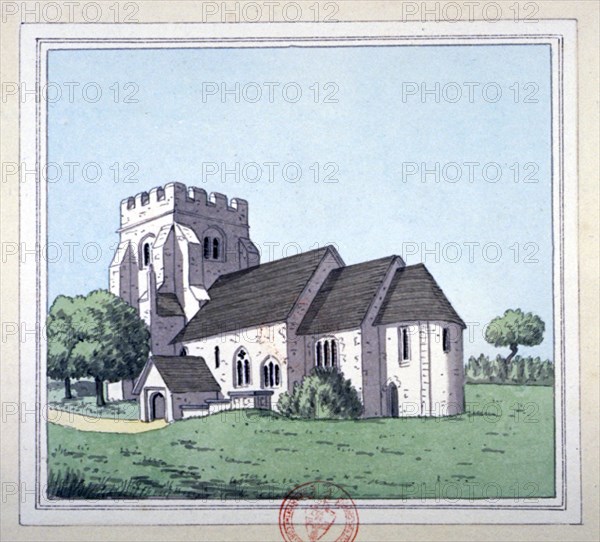 The Church of St Mary Magdalene, East Ham, Newham, London, c1800. Artist: Anon