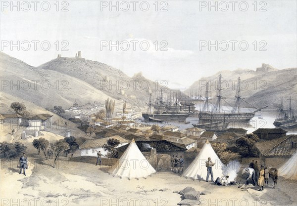 Balaklava Looking Towards the Sea', 1855. Artist: W Walton