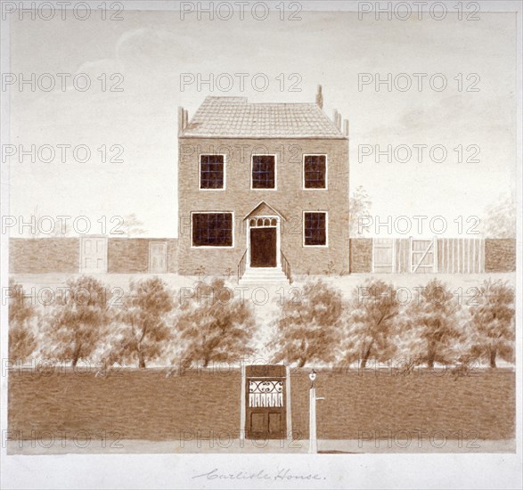 Carlisle House School, Westminster Bridge Road, Lambeth, London, c1820. Artist: Anon