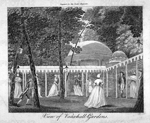 Vauxhall Gardens, Lambeth, London, c1750. Artist: Anon