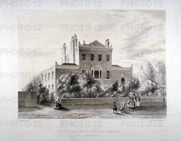 New asylum for infant orphans at Stamford Hill, Stoke Newington, London, c1846. Artist: JT Balcombe