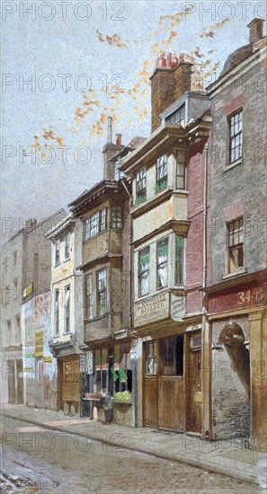 View of nos 36 and 38 Gray's Inn Road, London, 1879. Artist: John Crowther