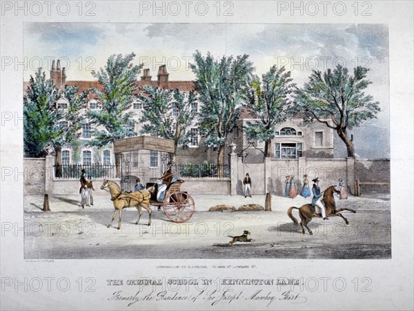 The Licensed Victuallers' School, Kennington Lane, Lambeth, London, c1841. Artist: GF Bragg