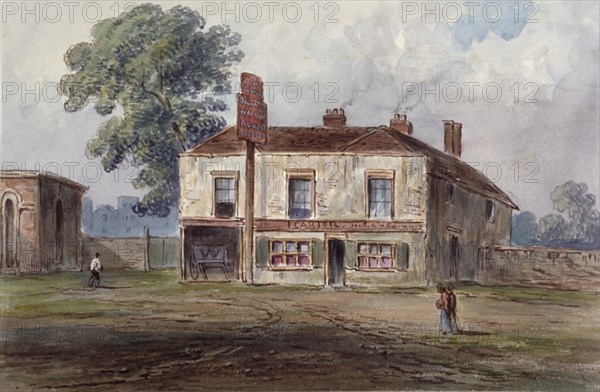 View of the Castle Tavern, Kentish Town, London, c1850. Artist: Anon