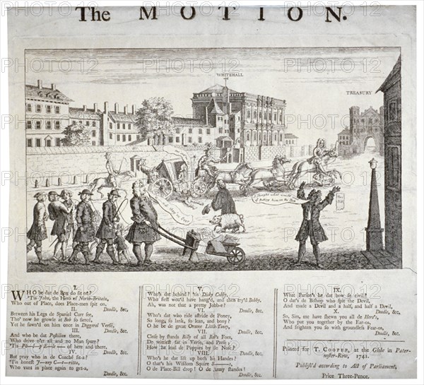 The Motion', 1741. Artist: Anon