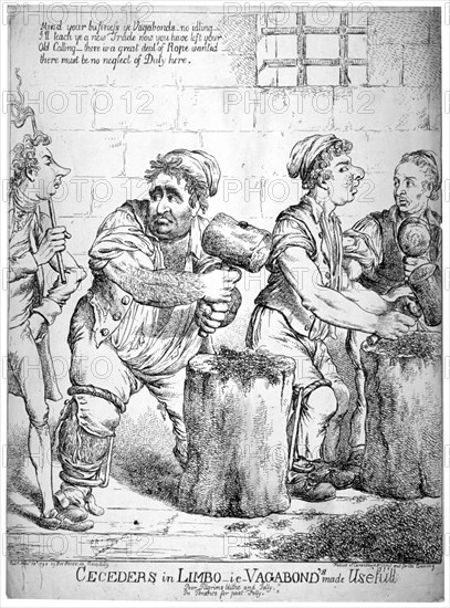 Ceceders in Limbo - ie - vagabond's made usefull ...', 1798. Artist: Ansell