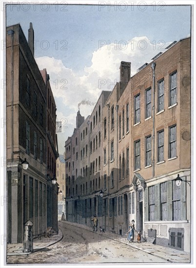 View of Bucklersbury, City of London, c1810. Artist: Unknown