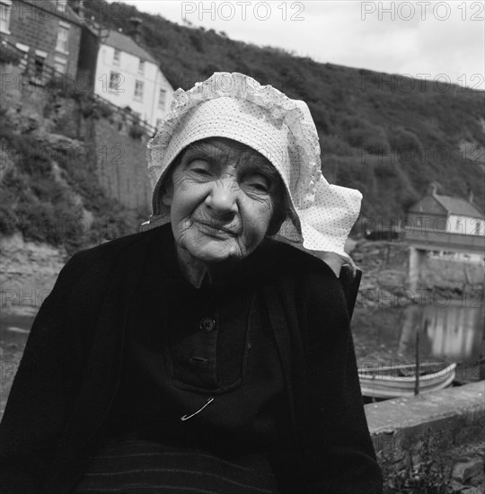 Mrs Verrill, Staithes, North Yorkshire, 1956