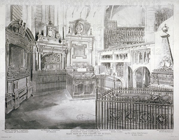 St Paul's Chapel, Westminster Abbey, London, 1812. Artist: J Bluck