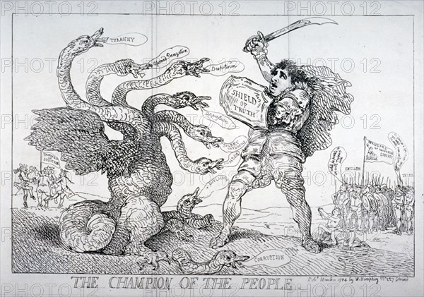 The champion of the people', 1784. Artist: Thomas Rowlandson