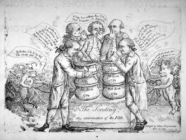 'The scrutiny, or examination of the filth', 1784. Artist: Anon
