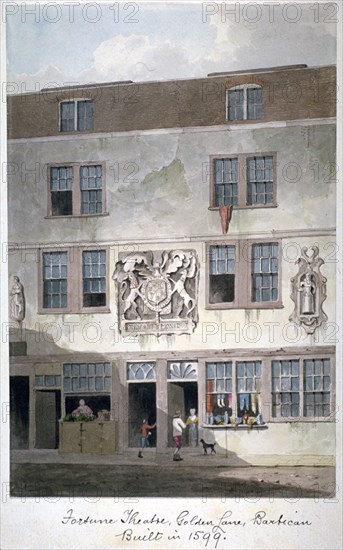 Fortune Theatre, Golden Lane, London, 1811. Artist: George Shepherd