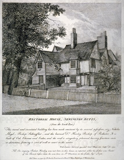 The Rector's House on Newington Butts in Southwark, London, 1795. Artist: Anon