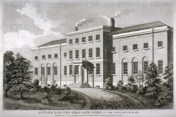 Asylum for the Deaf and Dumb, Old Kent Road, Southwark, London, 1813. Artist: Anon